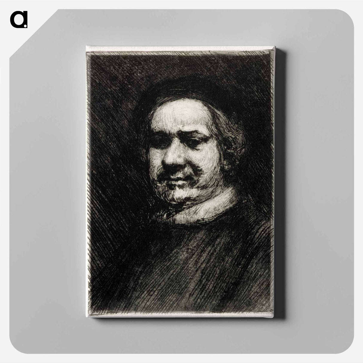Portrait of Rembrandt - アルバート エーデルフェルト Canvas.