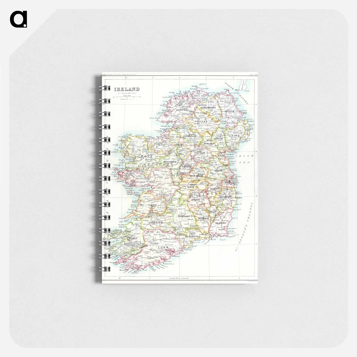 Gazetteer of the British Isles - アンティーク地図 Memo.