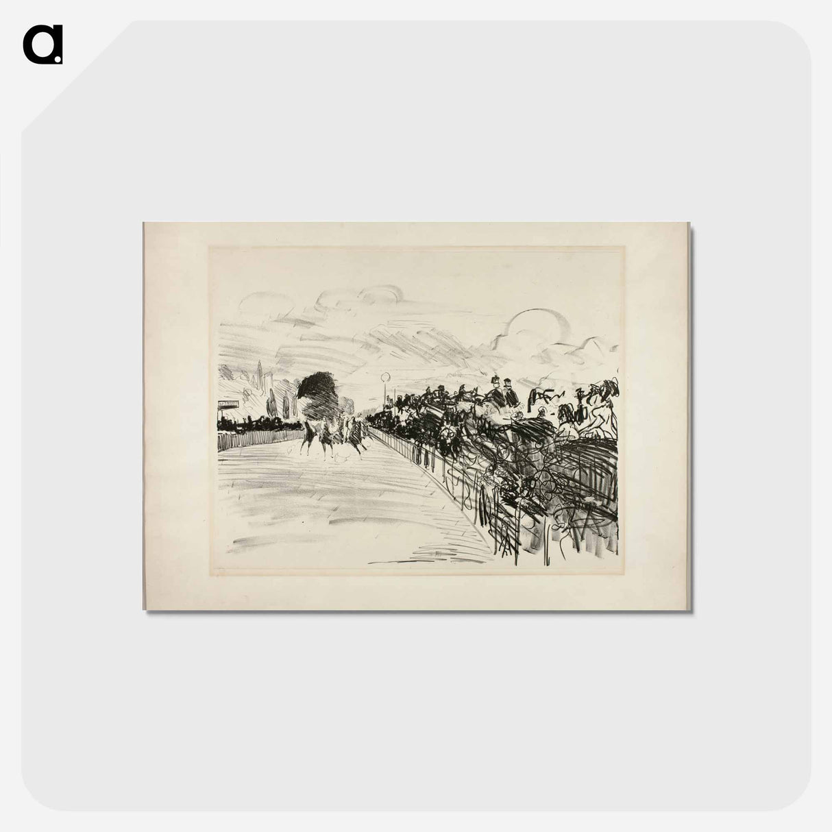 アートポストカード-The Races - エドゥアール マネ Postcard.