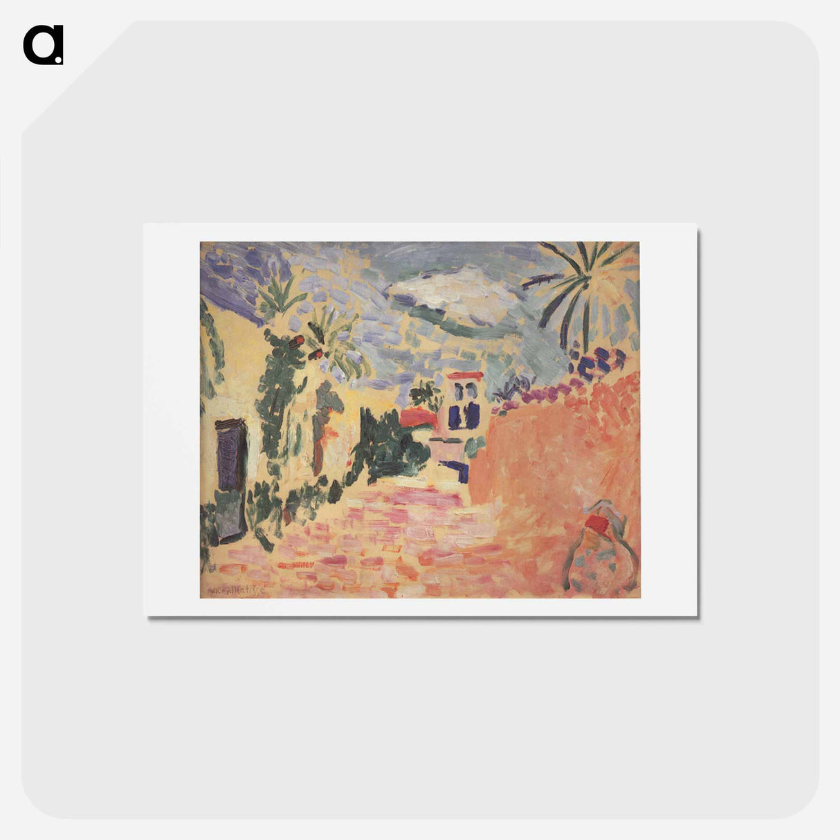 アートポストカード-Street at Biskra - アンリ マティス Postcard.