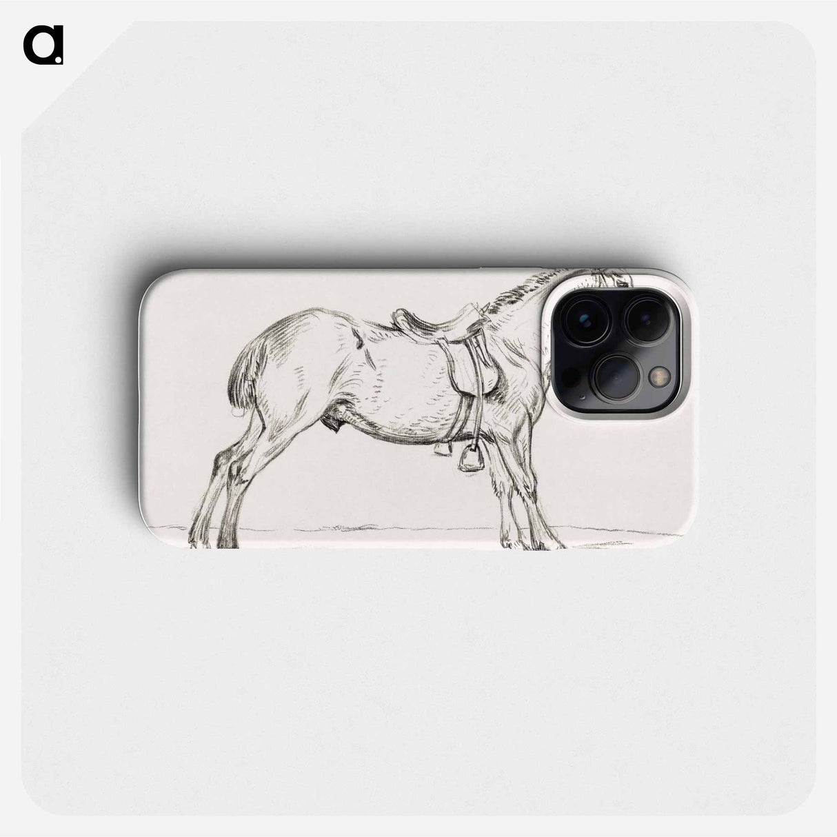Saddled horse - ジャン ベルナール Phone Case.