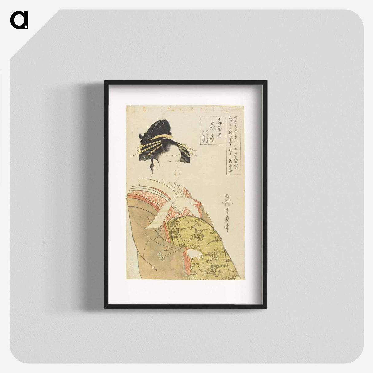 アートポスター-The Prostitute Hanaōgi of the Ōgiya House - 喜多川 歌麿 Poster.