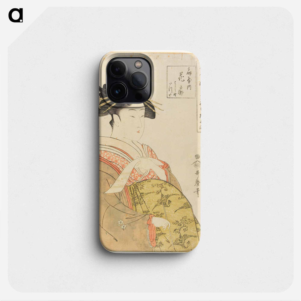 The Prostitute Hanaōgi of the Ōgiya House - 喜多川 歌麿 Phone Case.