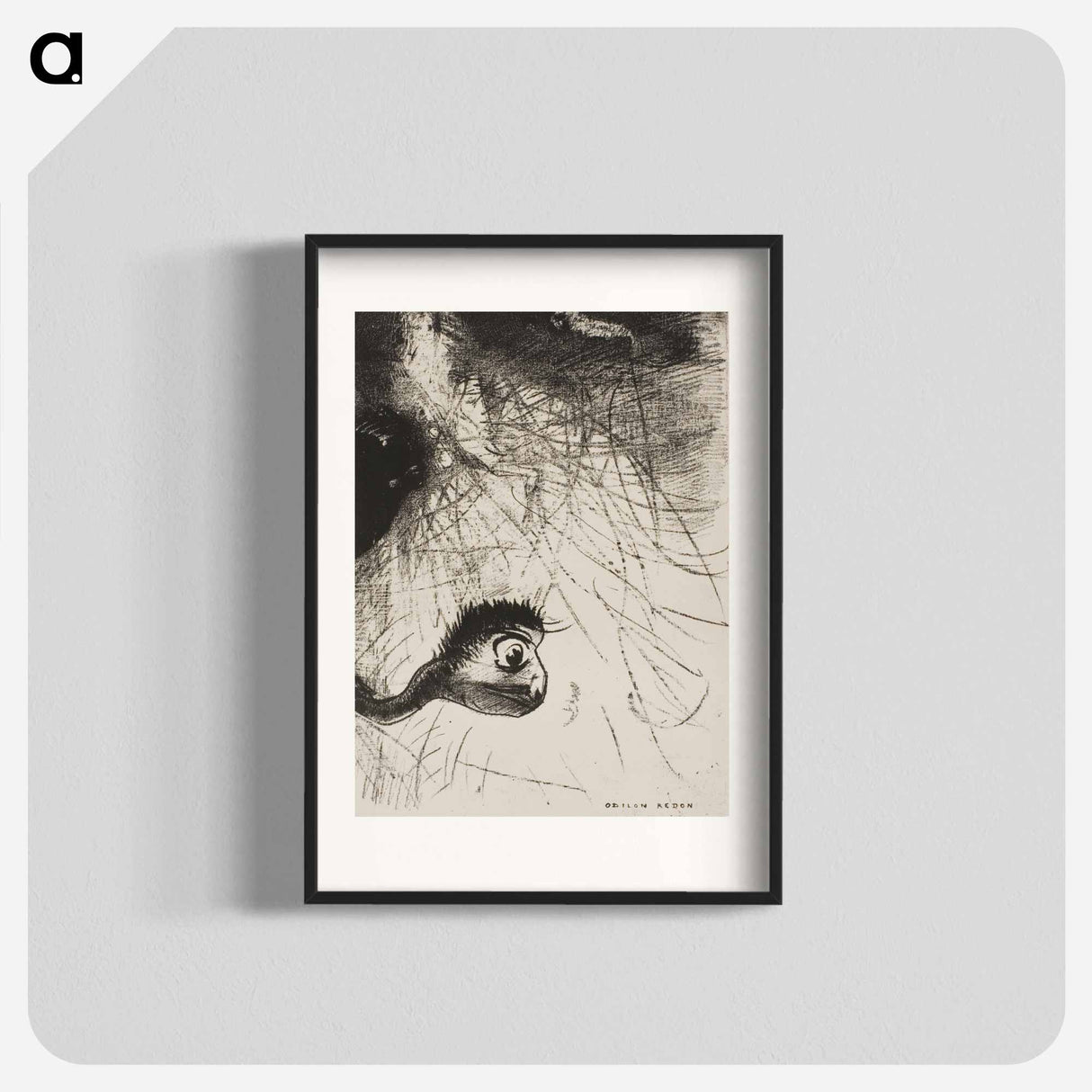 St. Anthony: "Somewhere There Must Be Primordial Shapes Whose Bodies Are Only Images" - Odilon Redon Poster.