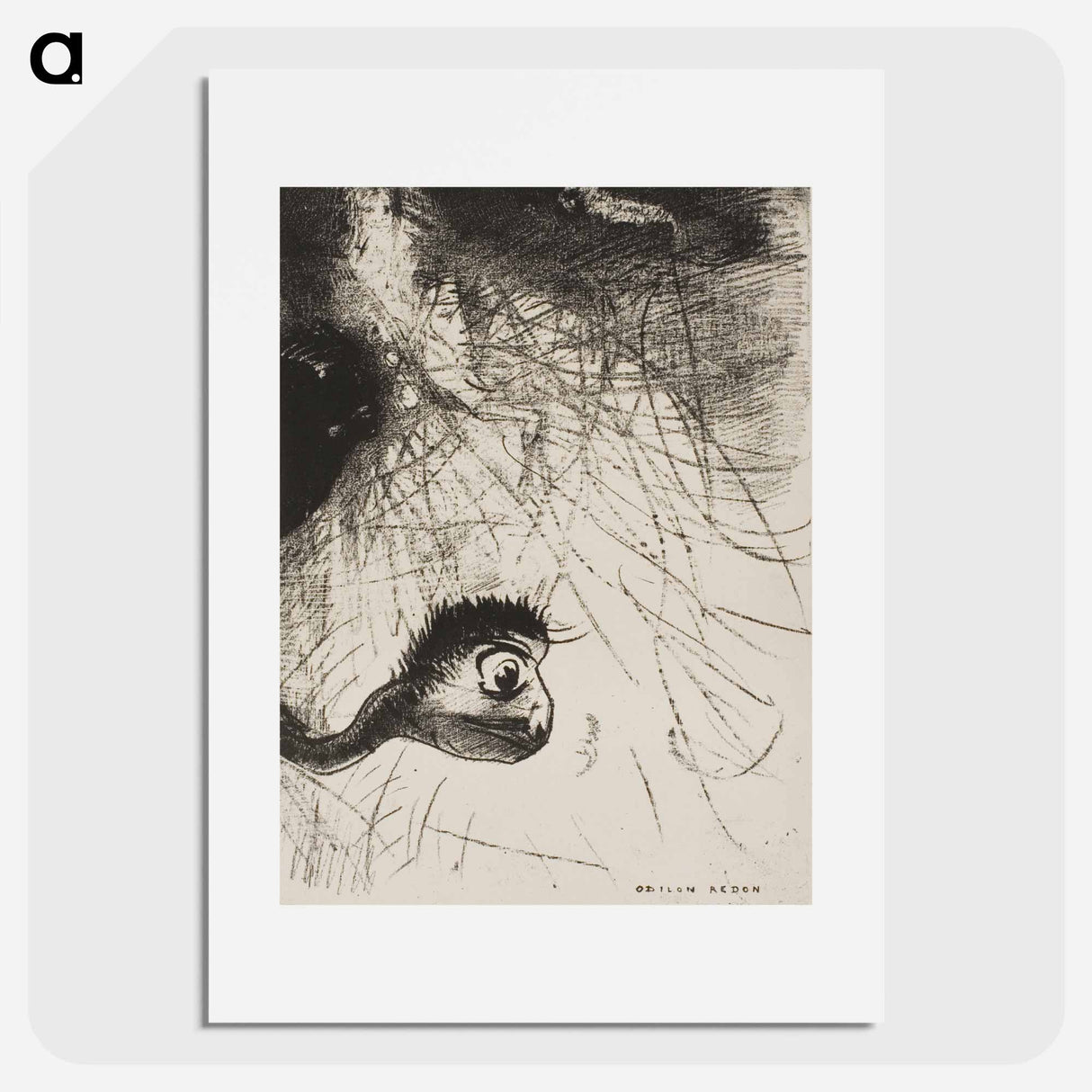 St. Anthony: "Somewhere There Must Be Primordial Shapes Whose Bodies Are Only Images" - Odilon Redon Poster.