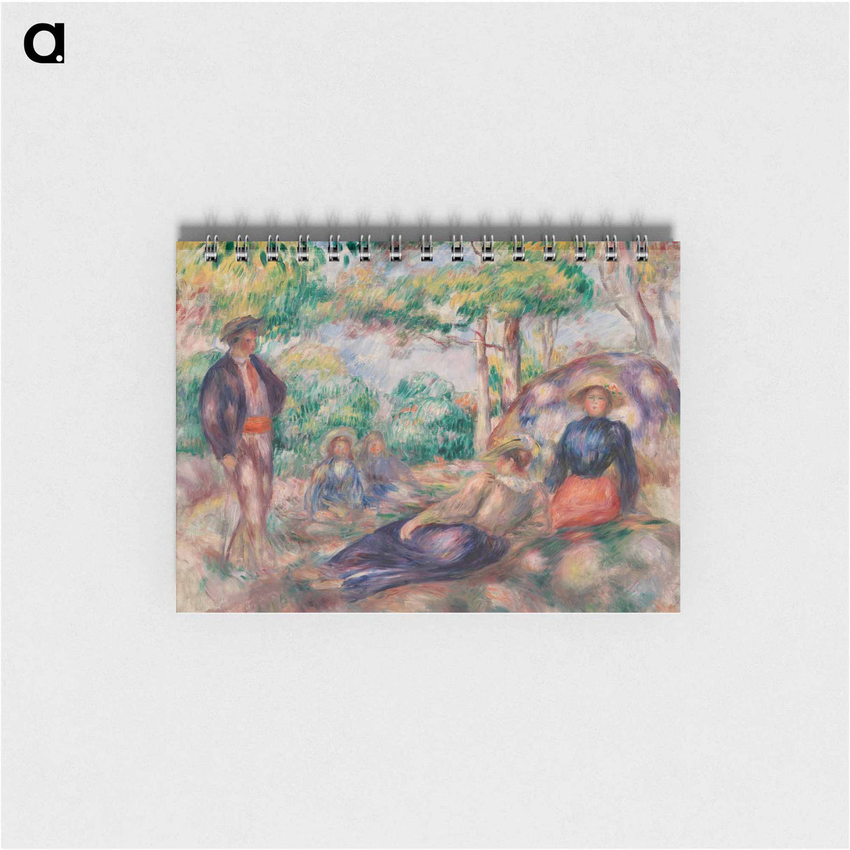 Resting in the Grass - ピエール オーギュスト ルノワール Memo.