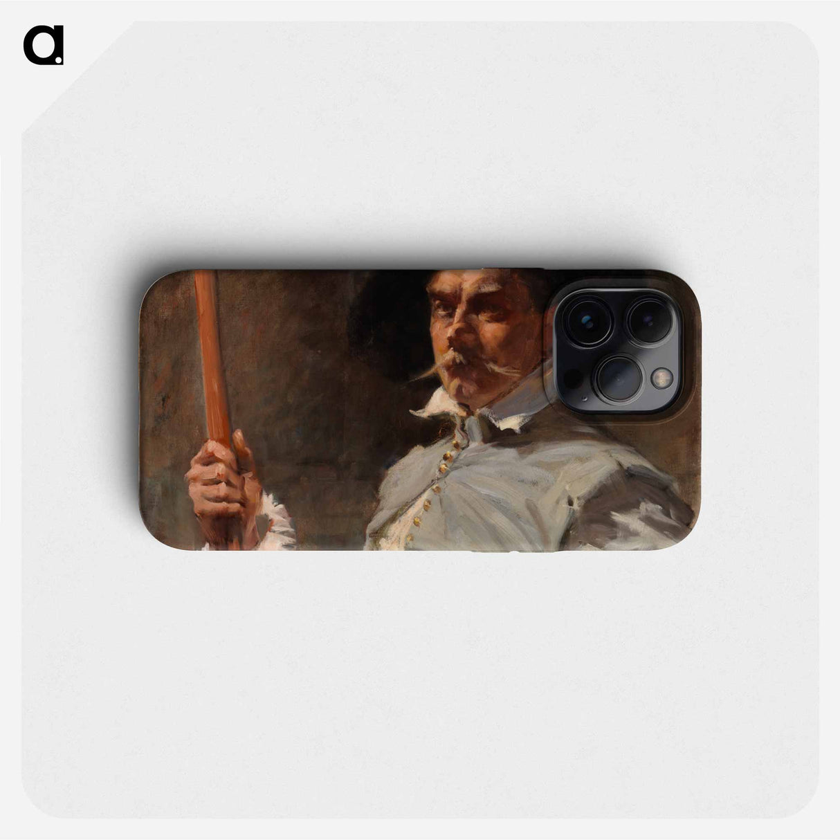 Self-portrait in 17th century costume - アルバート エーデルフェルト Phone Case.