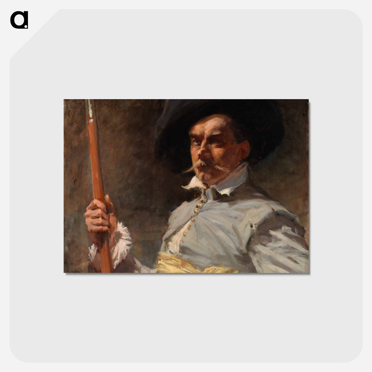 Self-portrait in 17th century costume - アルバート エーデルフェルト Postcard.