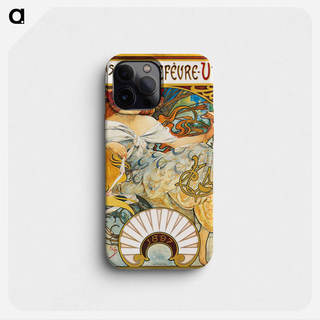 Lefèvre-Util, Biscuit - Alphonse Mucha Phone Case.