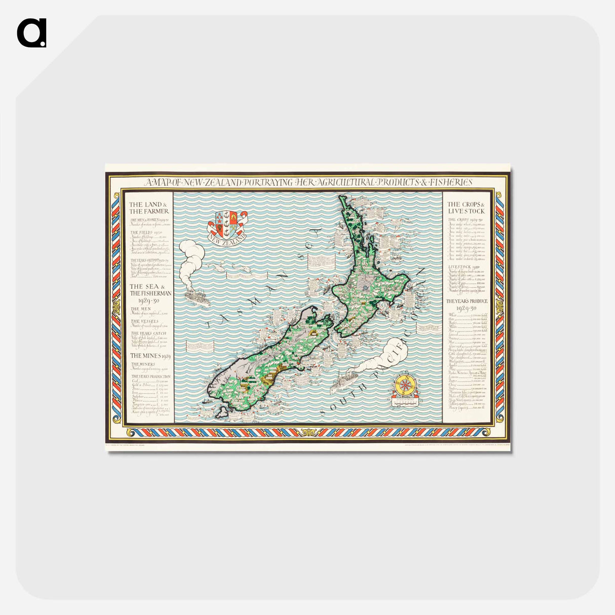 2-9_Antique-Maps_postcard
