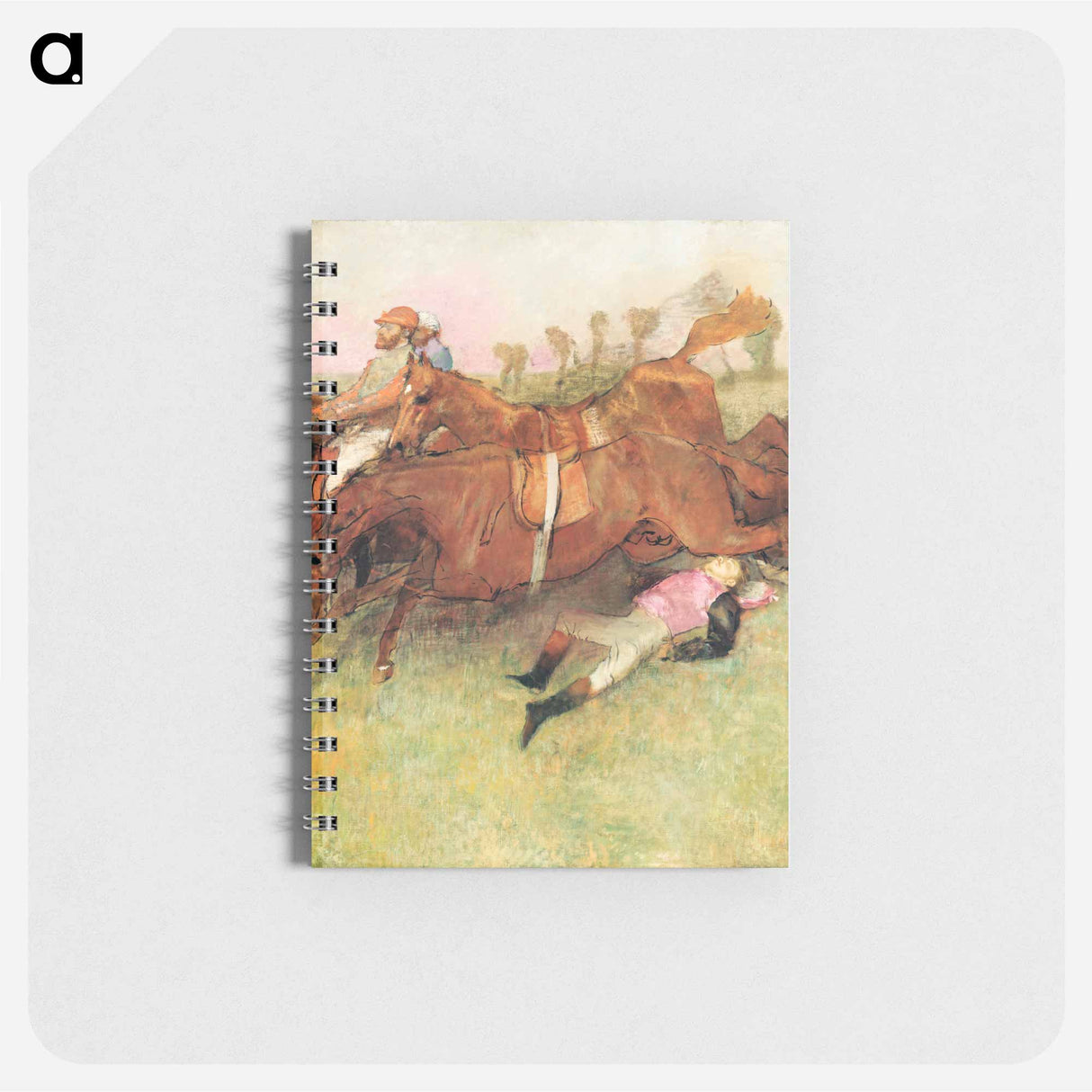 Scene from the Steeplechase: The Fallen Jockey - エドガー ドガ Memo.