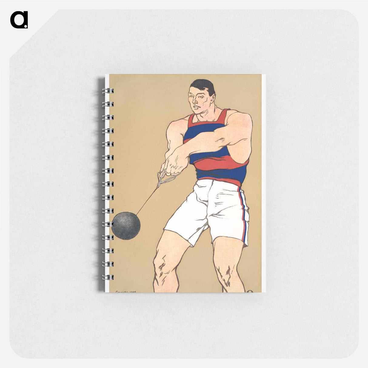 Hammer throw print in high resolution by Edward Penfield - エドワード ペンフィールド Memo.