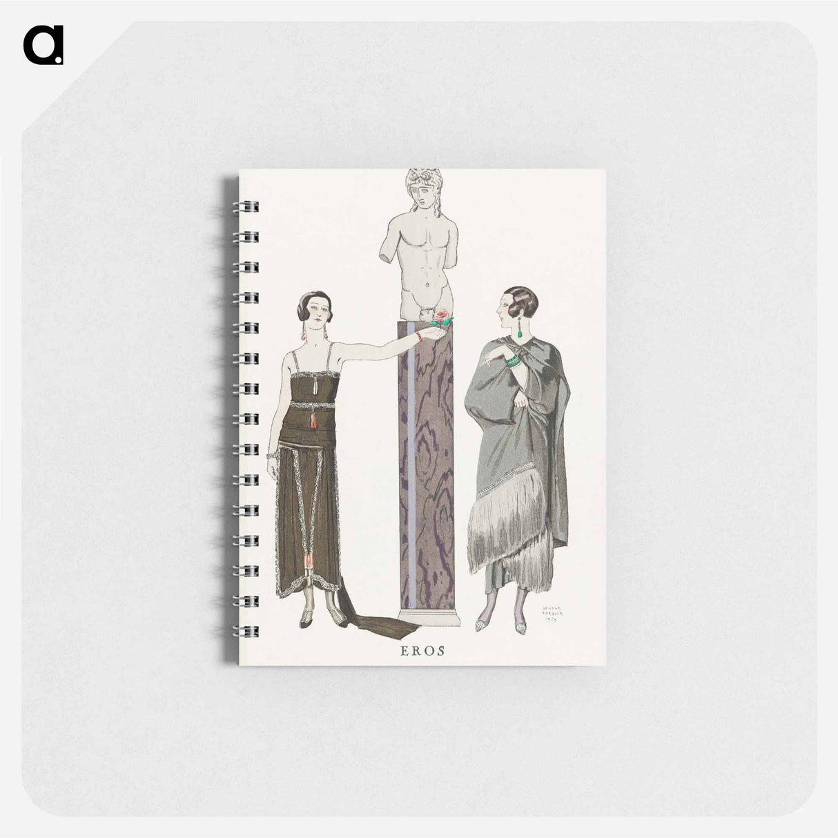 Eros / Robe et manteau, pour le soir, de Worth - ジョルジュ バルビエ Memo.