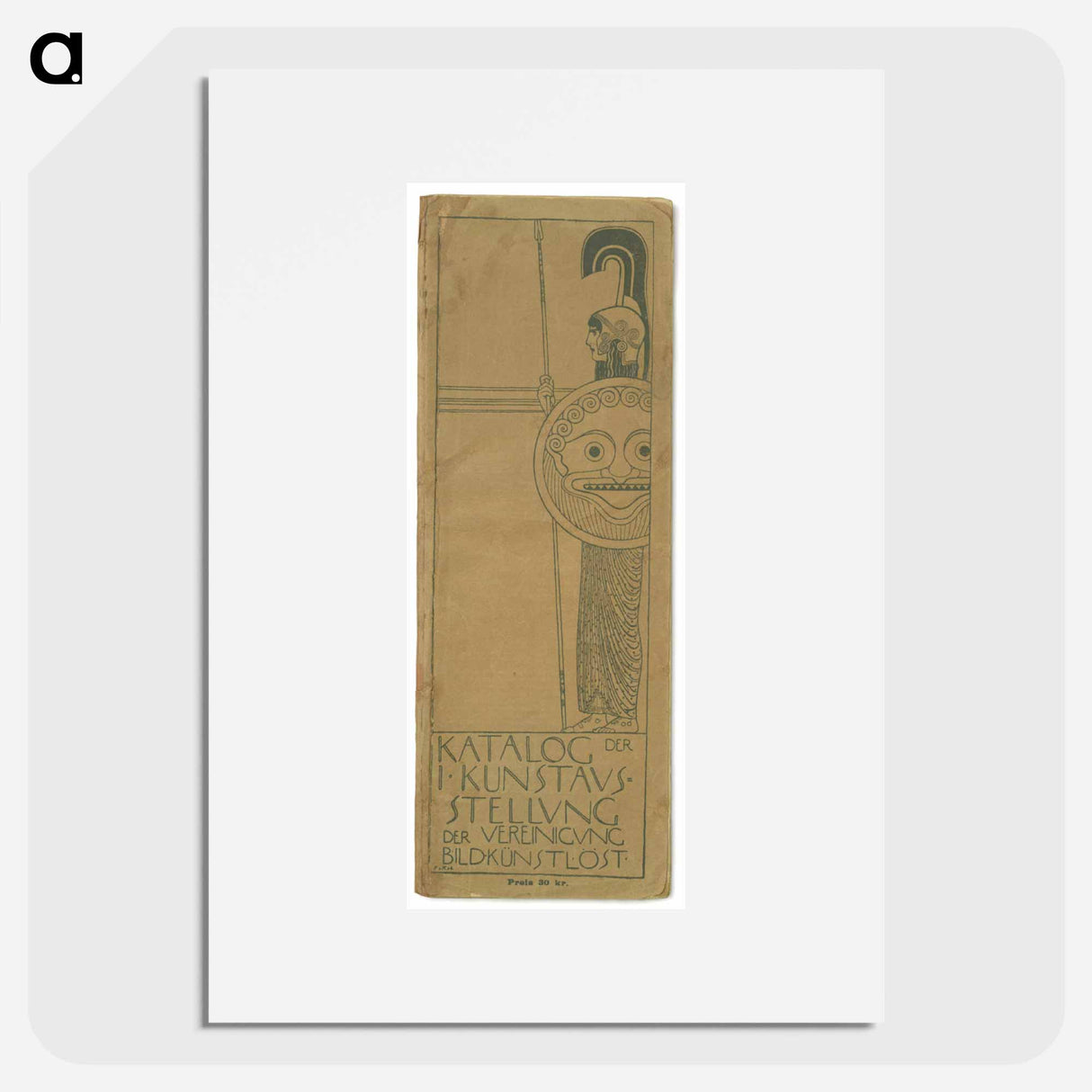 Catalog of the 1st exhibition of the Secession - グスタフ クリムト Poster.