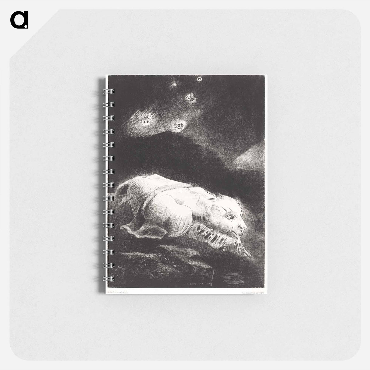 When Life Was Awakening in the Depths of Obscure Matter - オディロン ルドン Memo.