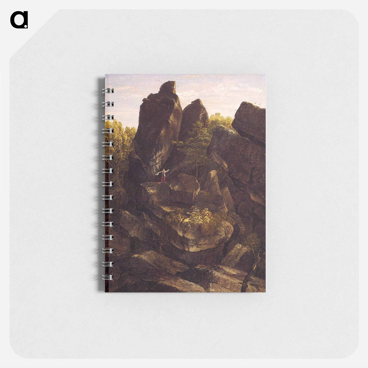 アートメモ帳-A Rocky Glen (In the Shawangunks) - トーマス コール Memo.