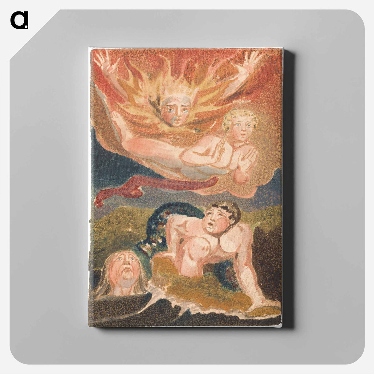 アートパネル-The First Book of Urizen, Plate 22 - ウィリアム ブレイク Canvas.