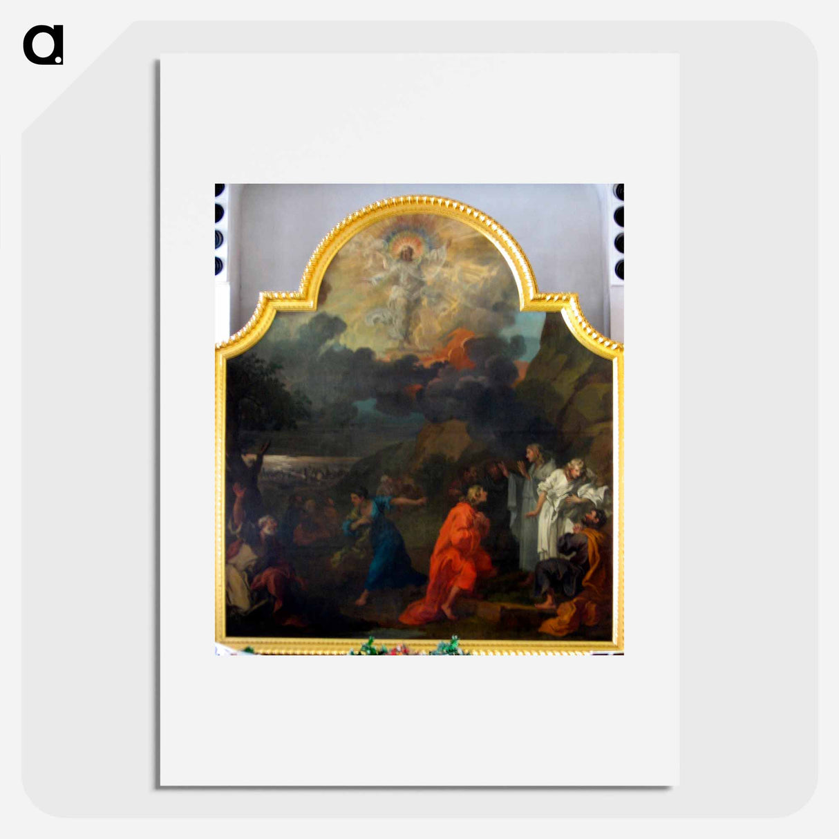 アートポスター-Central panel of the altar triptych, St Nicholas, Bristol - ウィリアム ホガース Poster.