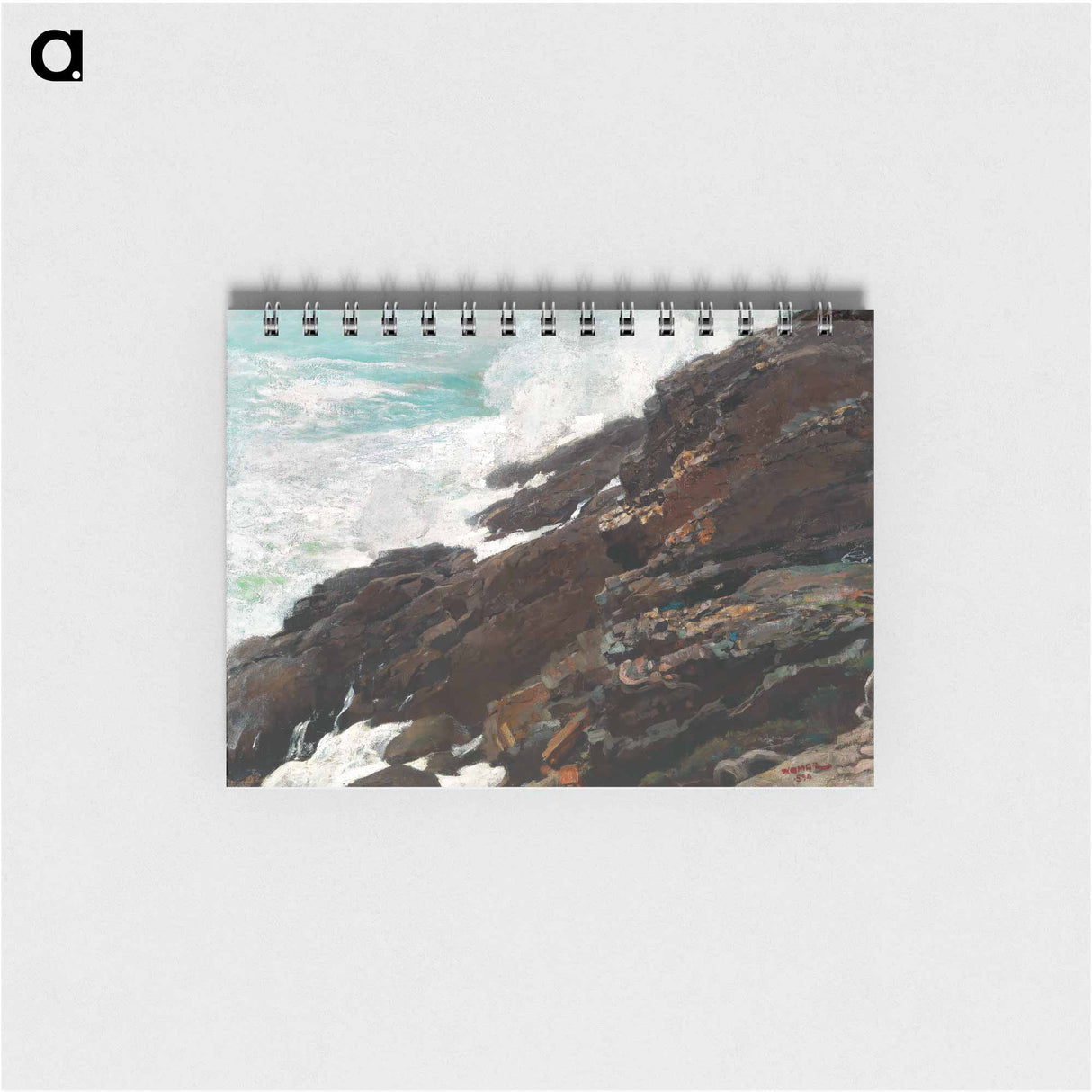 High Cliff, Coast of Maine - ウィンスロー ホーマー Memo.