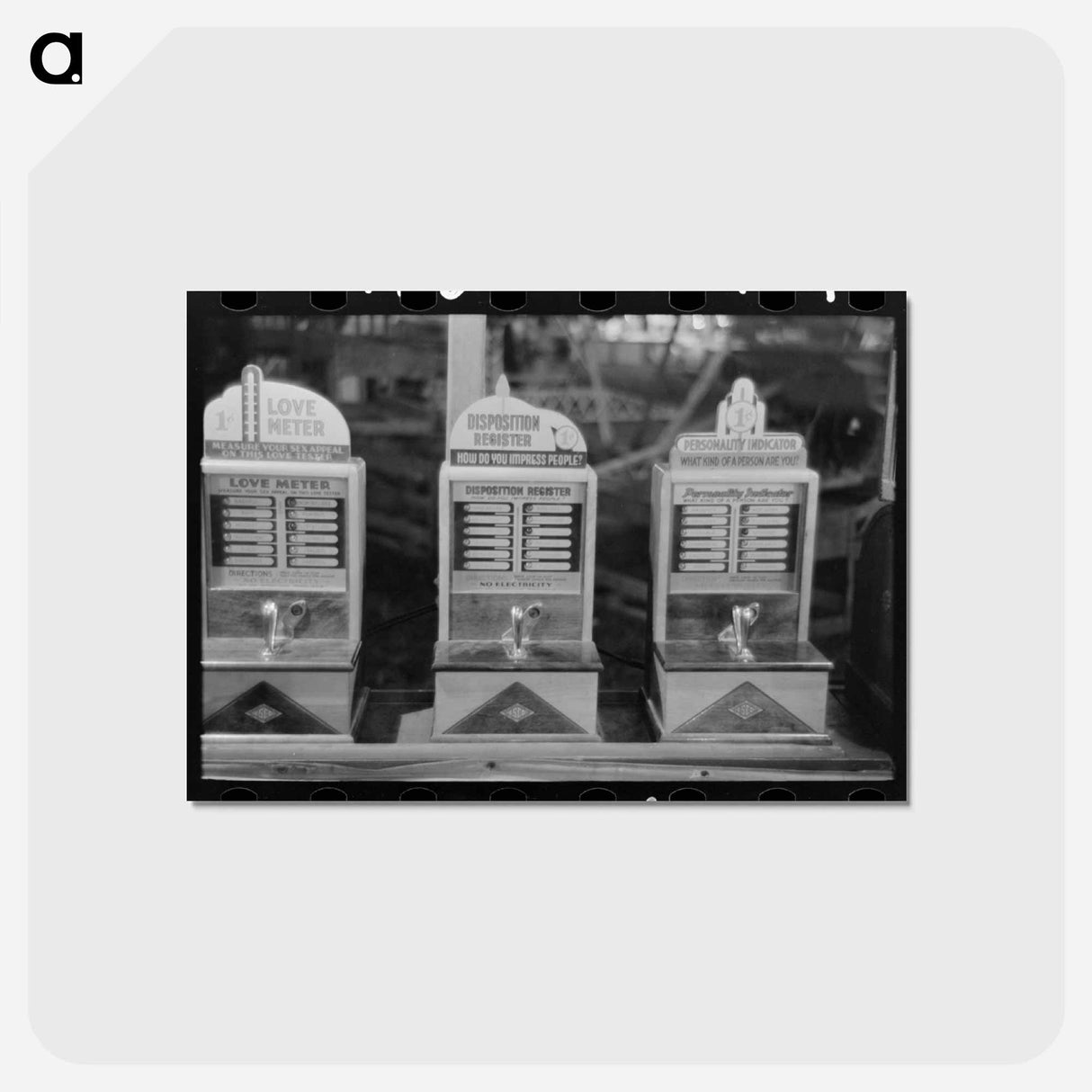 アートポストカード-Penny Arcade Machines
- ラッセル リー Postcard.