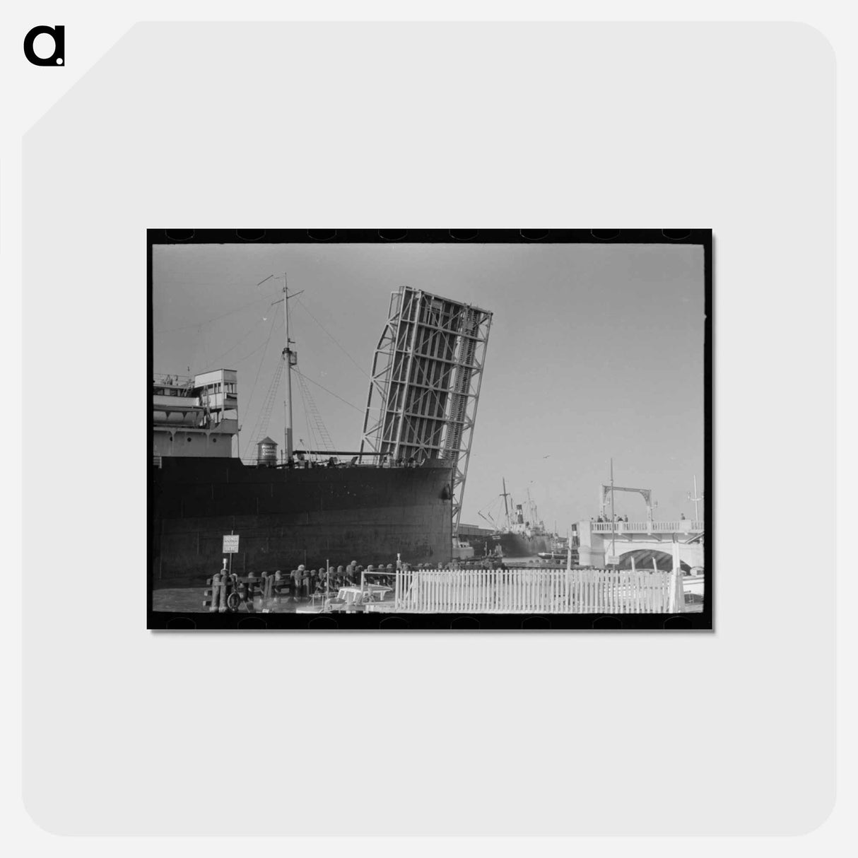 アートポストカード-Ship Entering Corpus Christi Port
- ラッセル リー Postcard.
