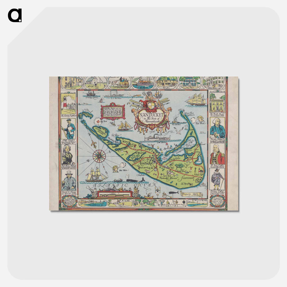 アートポストカード-Nantucket
- ボストン公共図書館 Postcard.