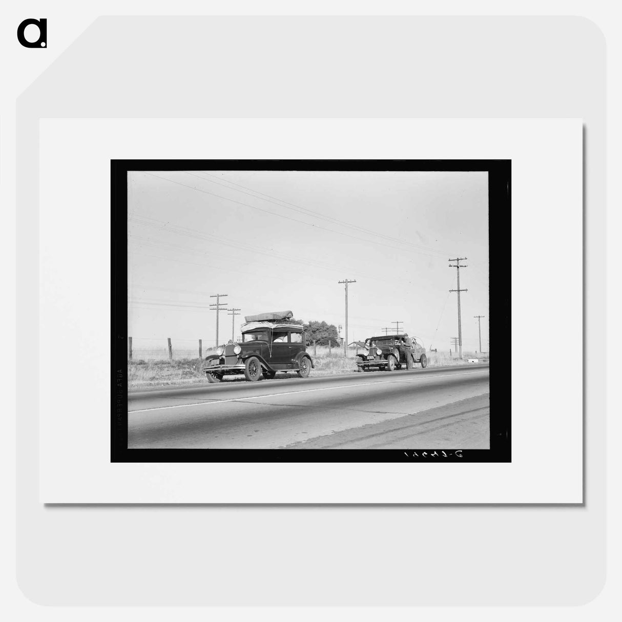 アートポスター-Between Tulare and Fresno - ドロテア ラング Poster.