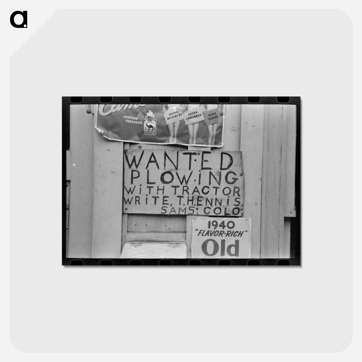 アートポストカード-Sign, Saw Pit, Colorado
- ラッセル リー Postcard.