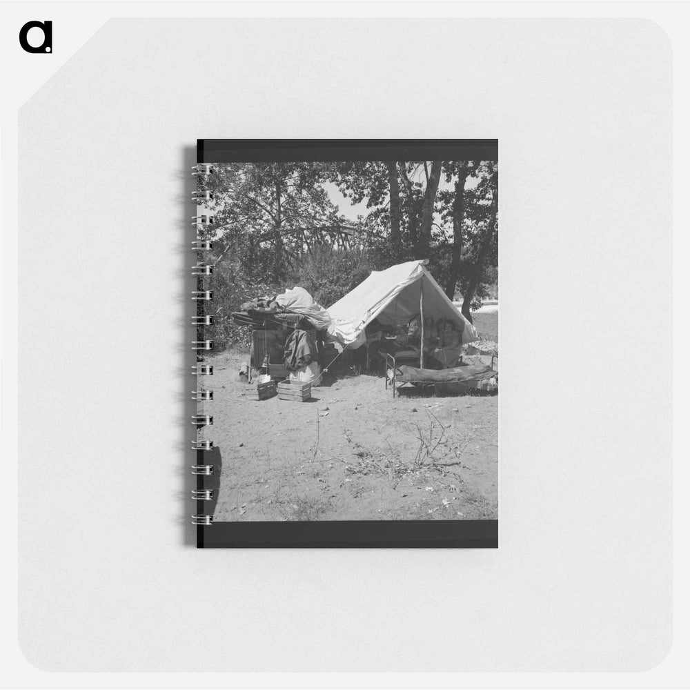 Camp of migratory family originally from Texas in "Ramblers Park." - ドロテア ラング Memo.