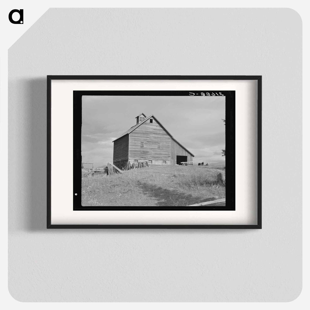 The barn of an older settler on established farm - Dorothea Lange Poster.