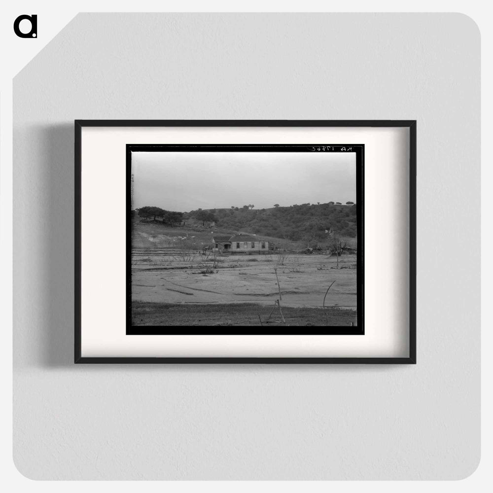Soil erosion at Arroyo Grande, California - Dorothea Lange Poster.