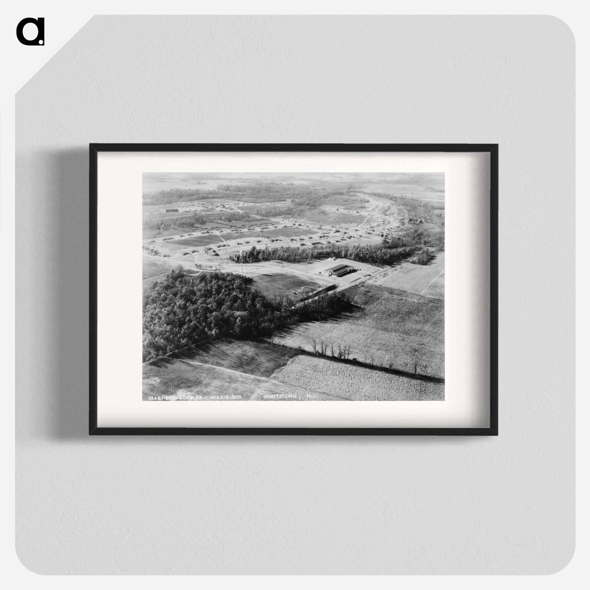 アートポスター-Air view of Jersey Homesteads. Hightstown, New Jersey - ドロテア ラング Poster.