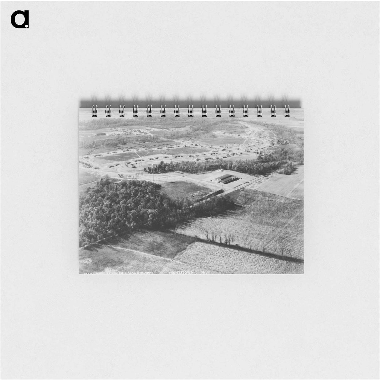 アートメモ帳-Air view of Jersey Homesteads. Hightstown, New Jersey - ドロテア ラング Memo.