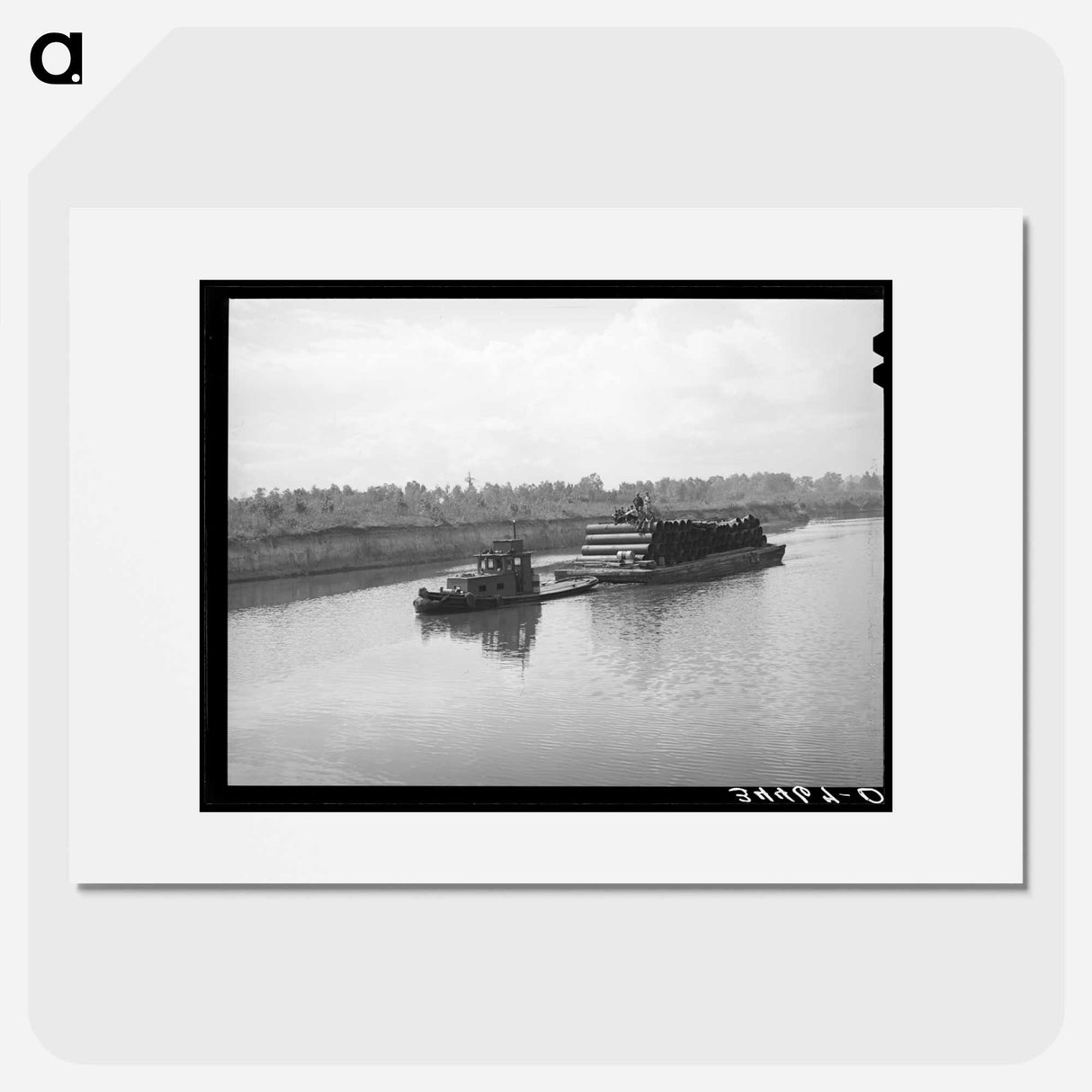 アートポスター-Barge Loaded with Pipe, Port of Houston
- ラッセル リー Poster.