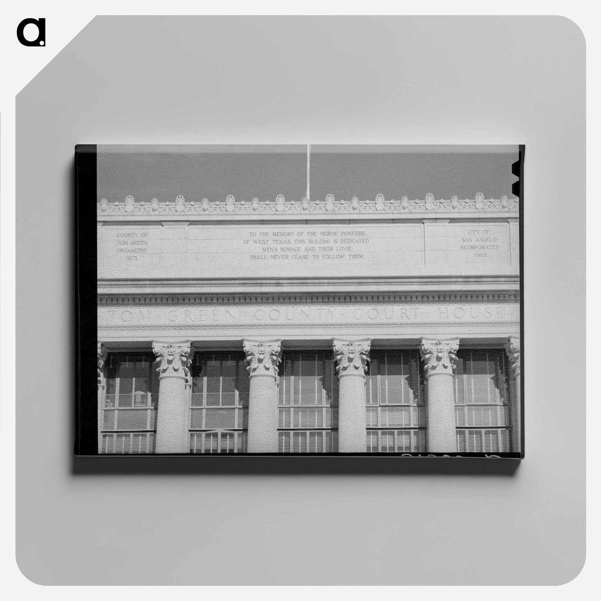アートパネル-Courthouse, San Angelo
- ラッセル リー Canvas.