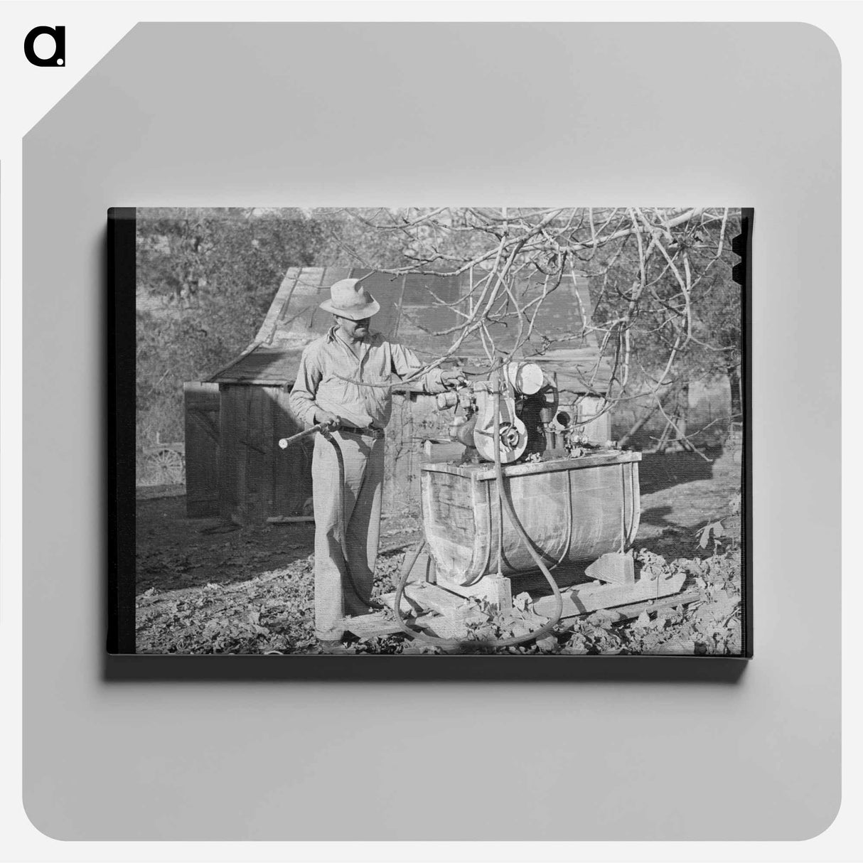 アートパネル-Oklahoma Farmer in California
- ラッセル リー Canvas.