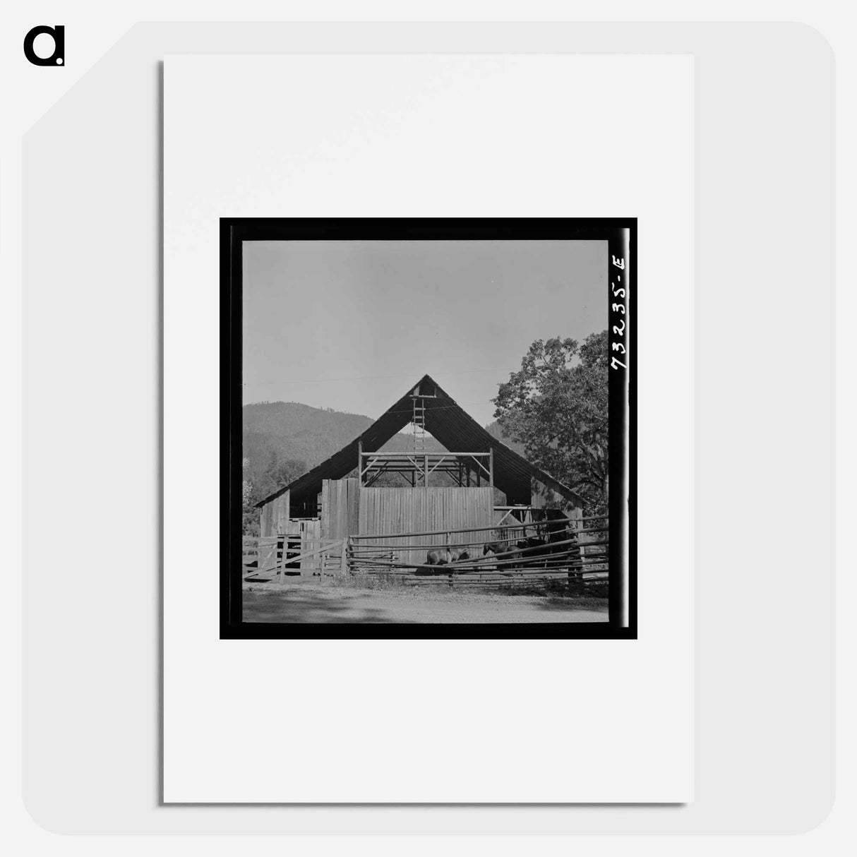 アートポスター-Barn in Jackson County
- ラッセル リー Poster.