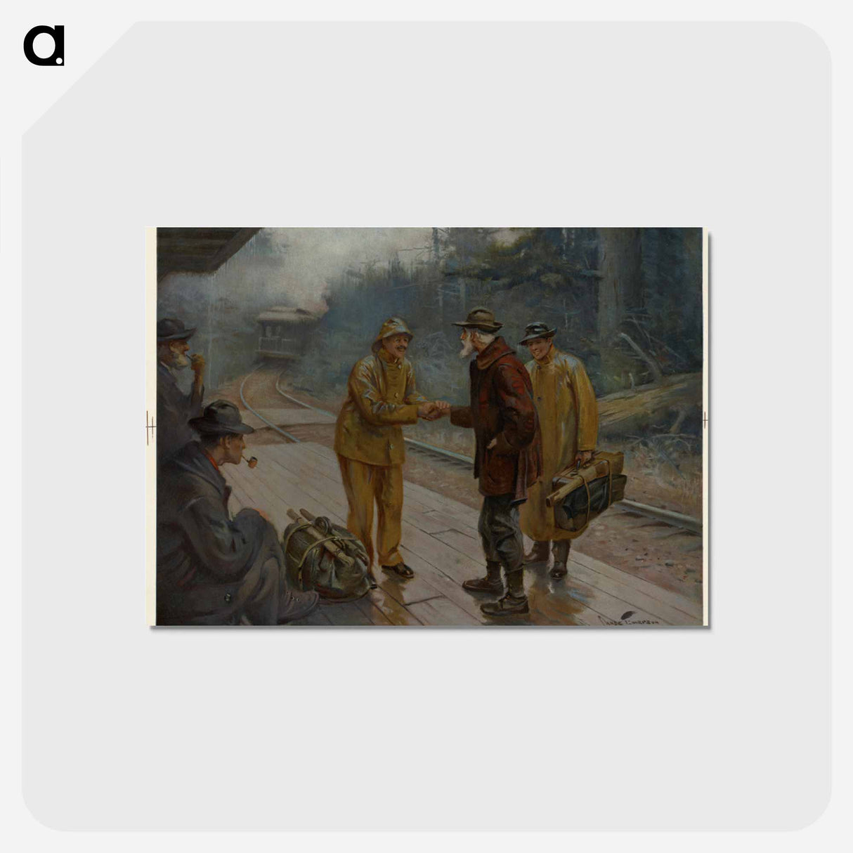 アートポストカード-Train Platform
- ボストン公共図書館 Postcard.
