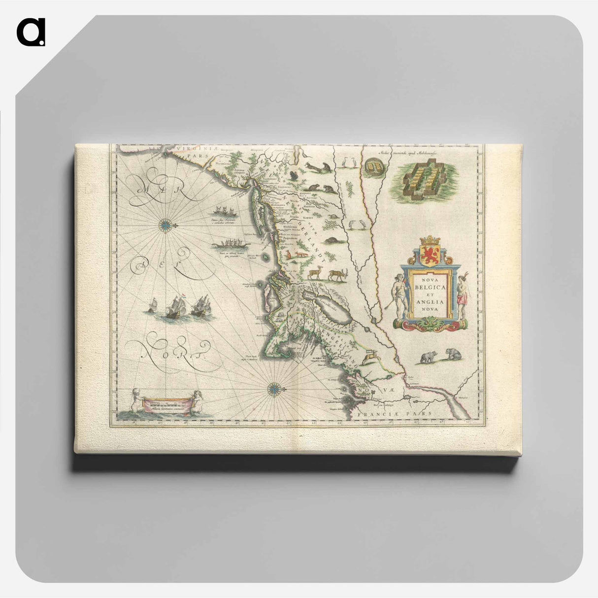 アートパネル-Nova Belgica et Anglia Nova
- ボストン公共図書館 Canvas.