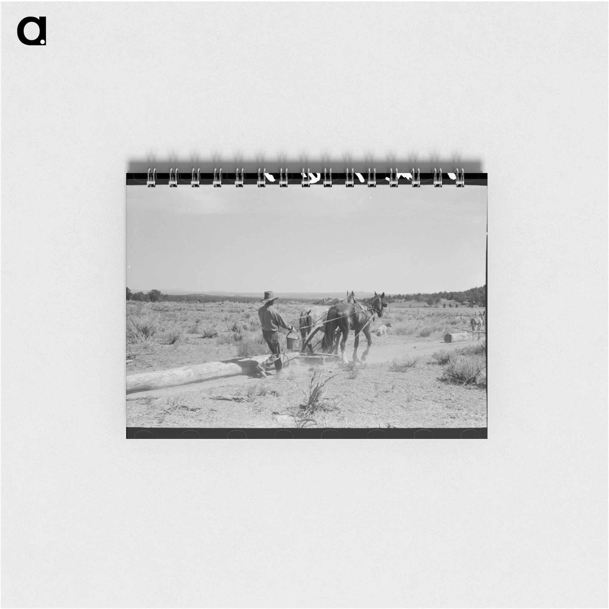 アートメモ帳-Dragging Logs, Pie Town
- ラッセル リー Memo.