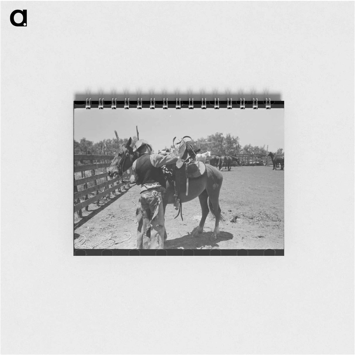 アートメモ帳-Cowboy Saddling Up
- ラッセル リー Memo.