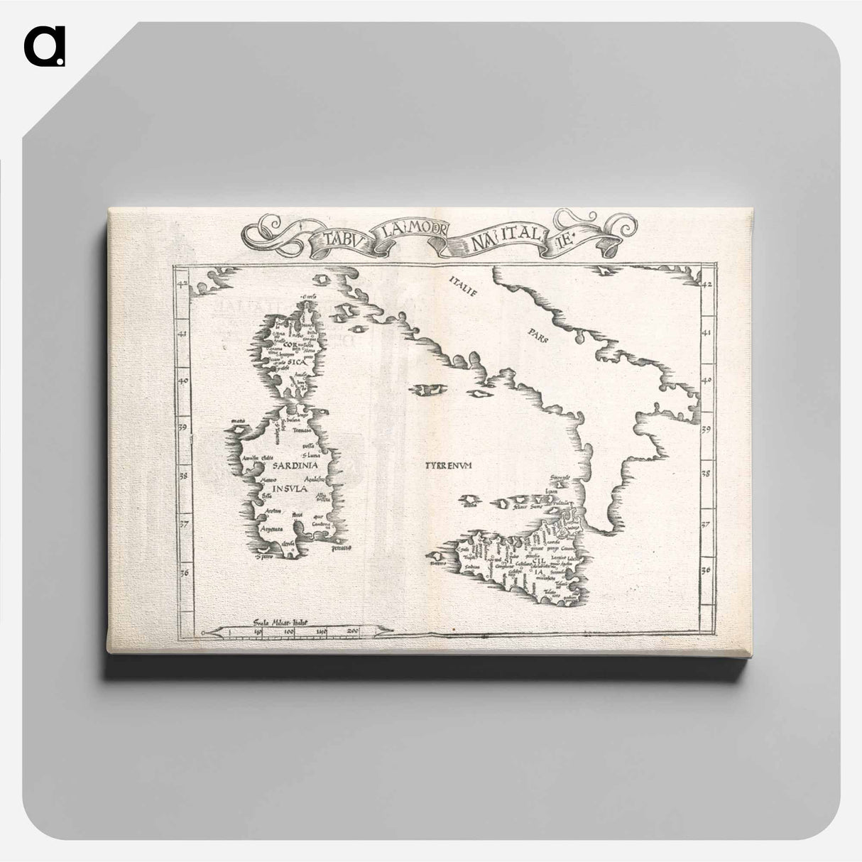 アートパネル-Tabula moderna Italie
- ボストン公共図書館 Canvas.