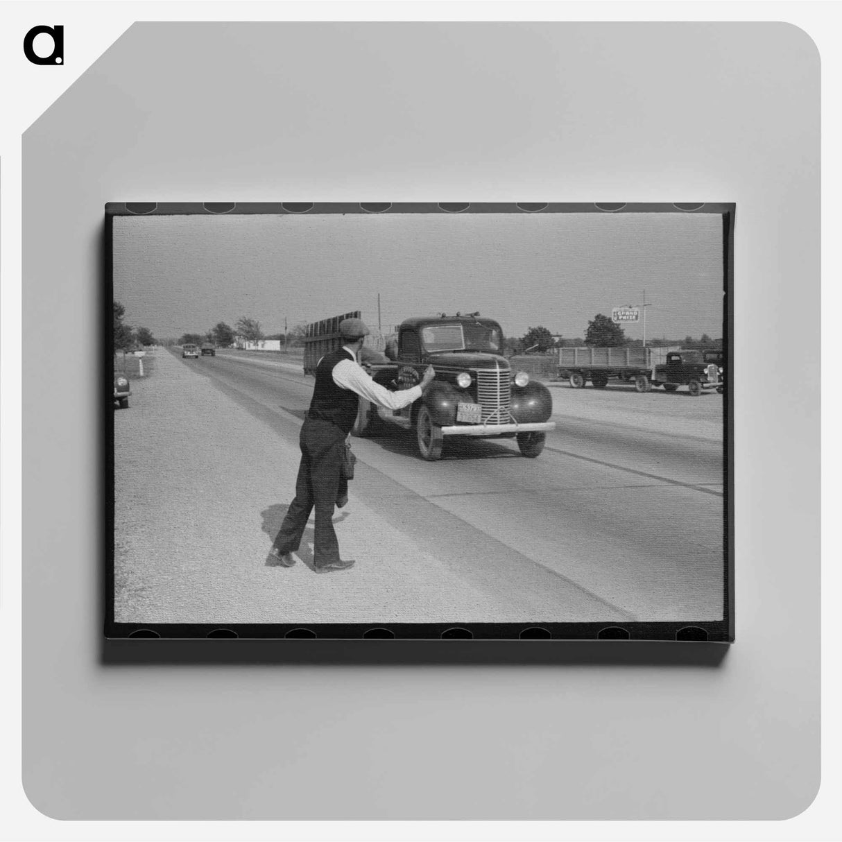 アートパネル-Hitchhiker at City Limits
- ラッセル リー Canvas.
