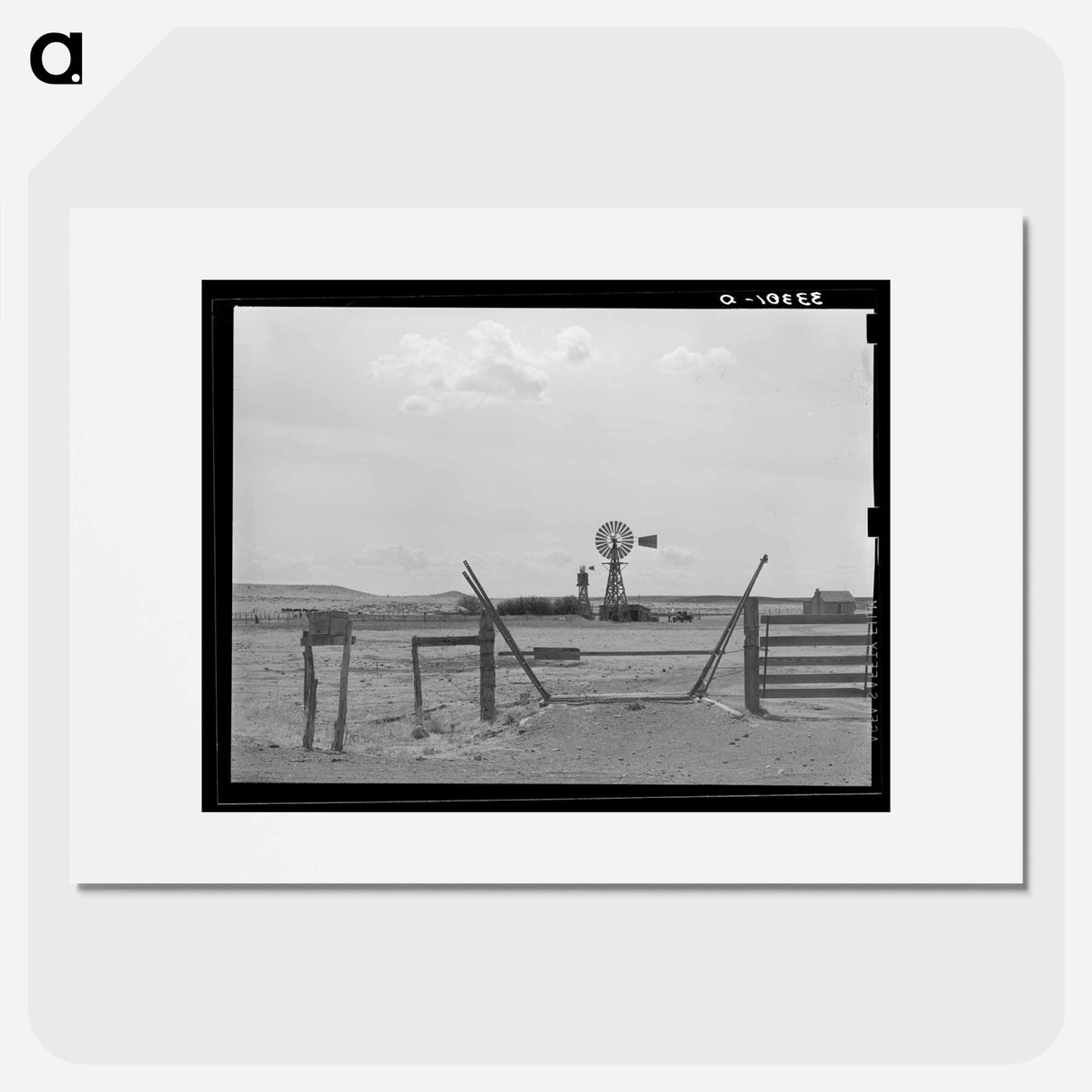 アートポスター-Cattle Guard and Windmill
- ラッセル リー Poster.