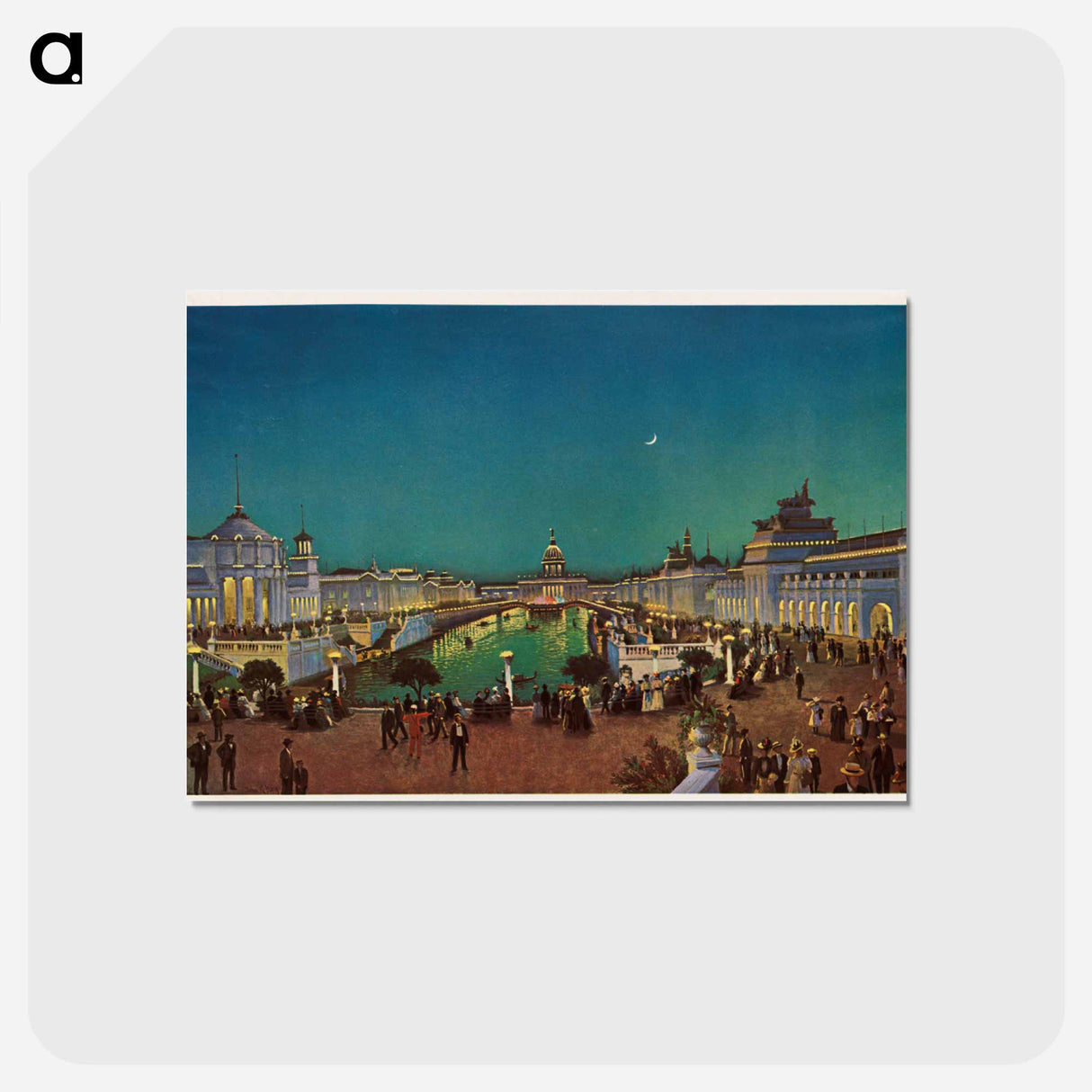 アートポストカード-Chicago Exposition at Night
- ボストン公共図書館 Postcard.