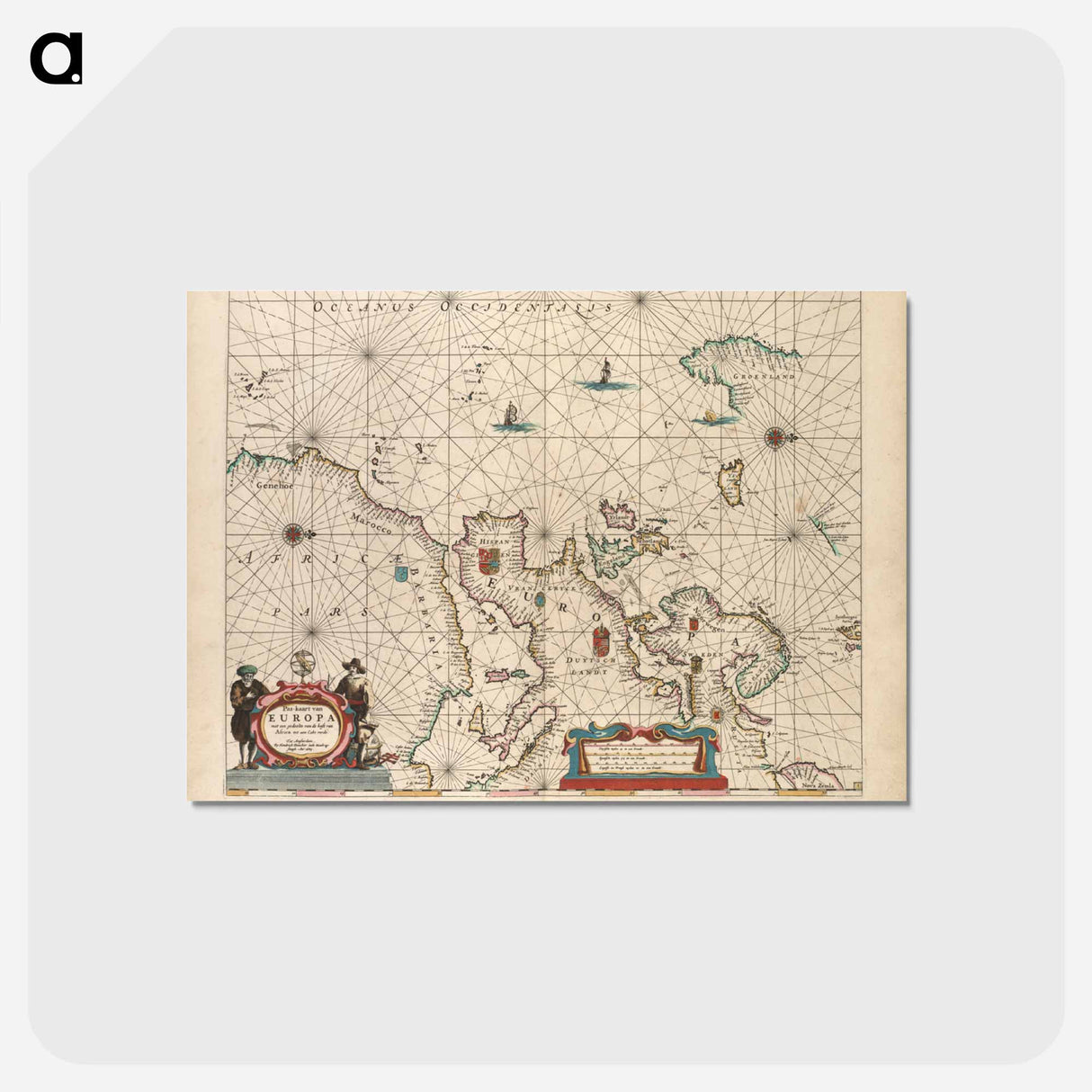 アートポストカード-Pas-kaart van Europa
- ボストン公共図書館 Postcard.