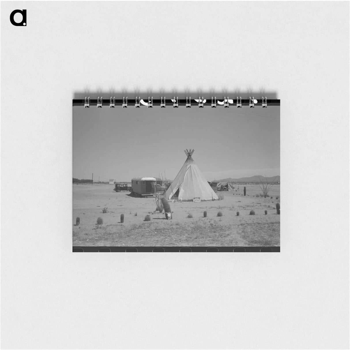 アートメモ帳-Medicine Man's Tent and Trailer
- ラッセル リー Memo.