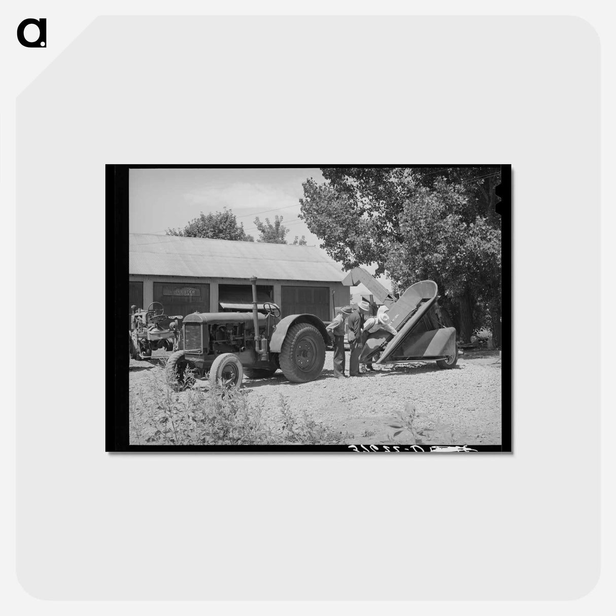 アートポストカード-Corn Machinery Cooperative
- ラッセル リー Postcard.