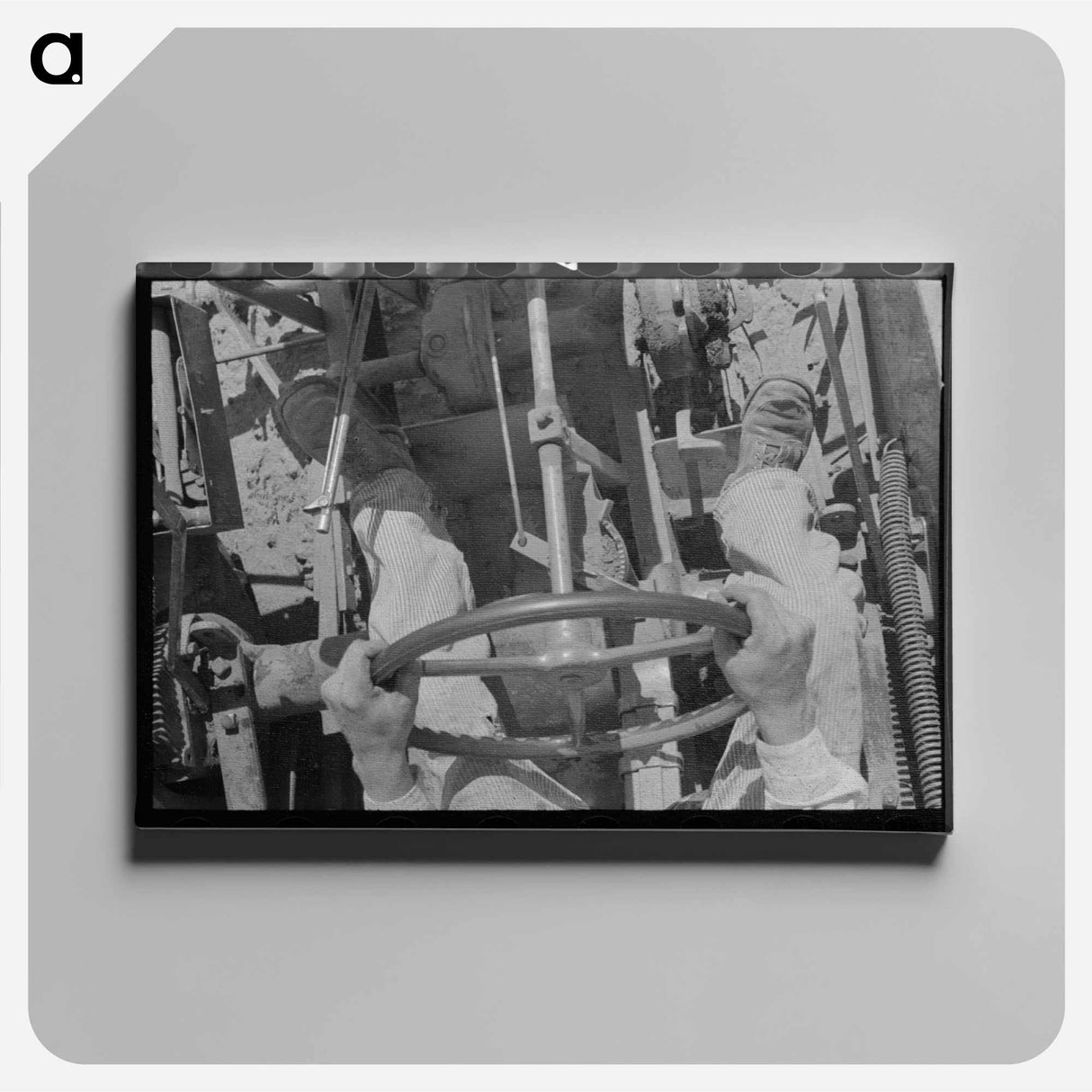 アートパネル-Day Laborer on Tractor
- ラッセル リー Canvas.