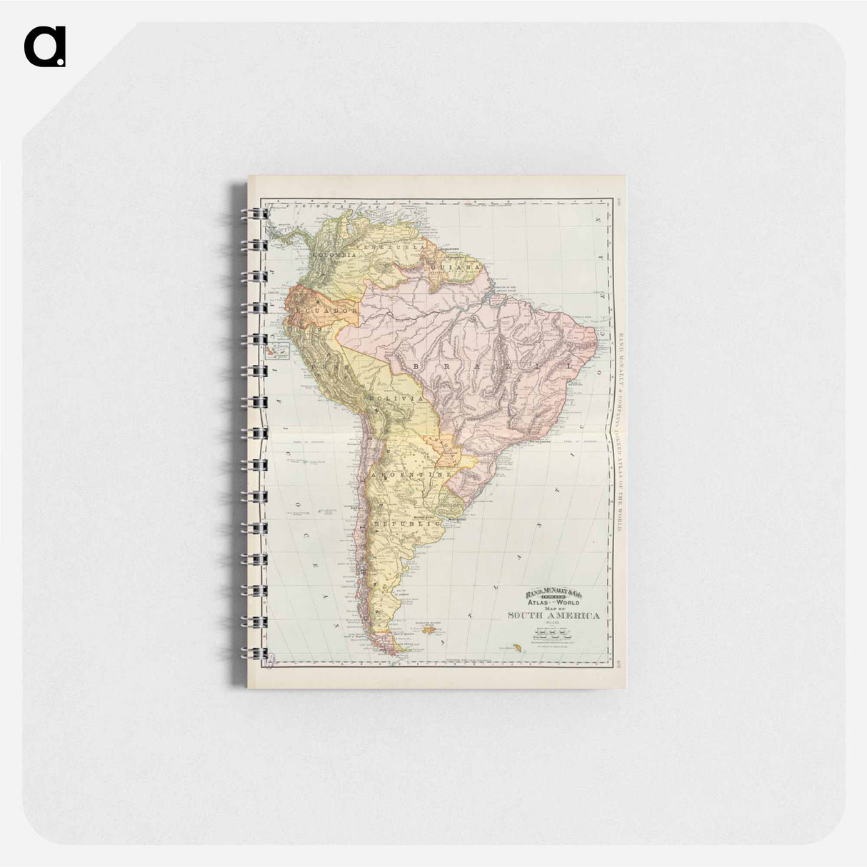 アートメモ帳-South America World Map Atlas
- ボストン公共図書館 Memo.